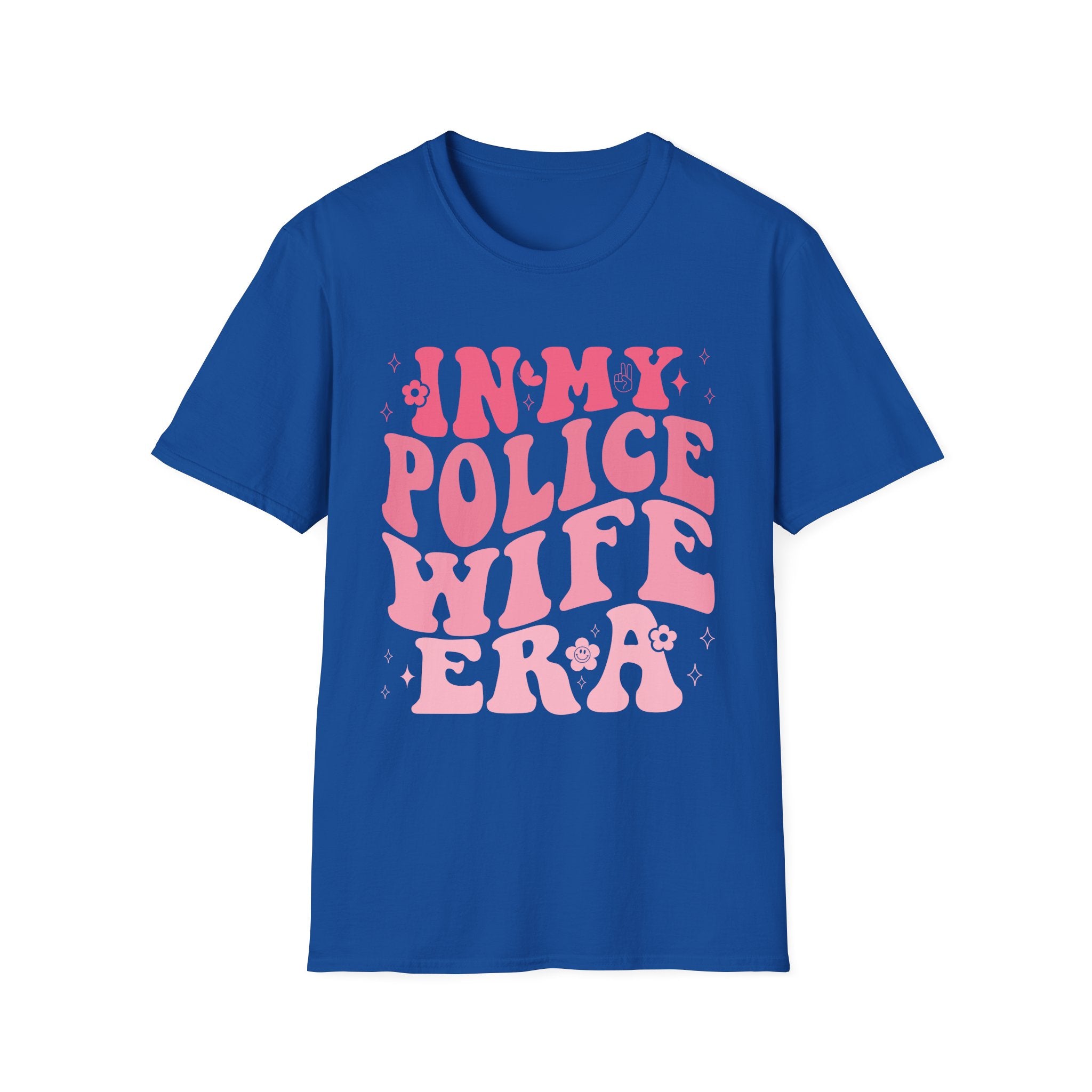 In My Police Wife Era T-Shirt — Retro Pink Feminine Graphic Tee