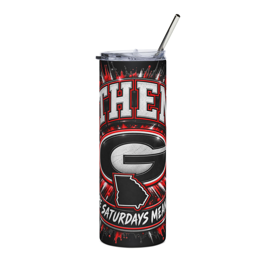 Georgia Bulldogs 'Saturdays Mean Football' 20oz Stainless Steel Tumbler