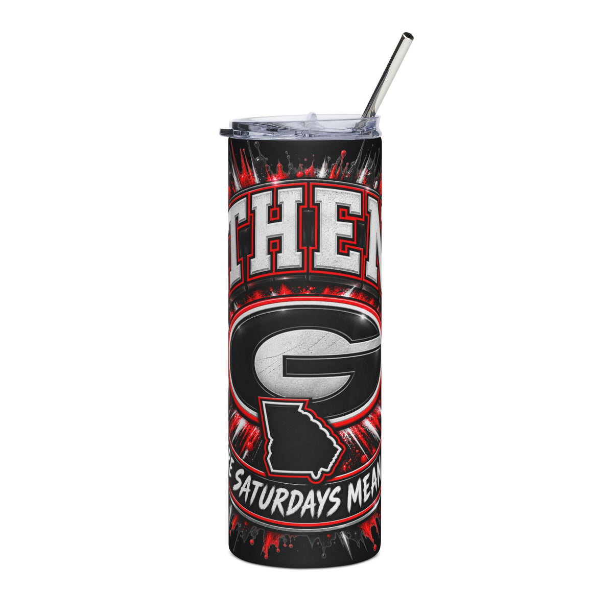 Georgia Bulldogs 'Saturdays Mean Football' 20oz Stainless Steel Tumbler