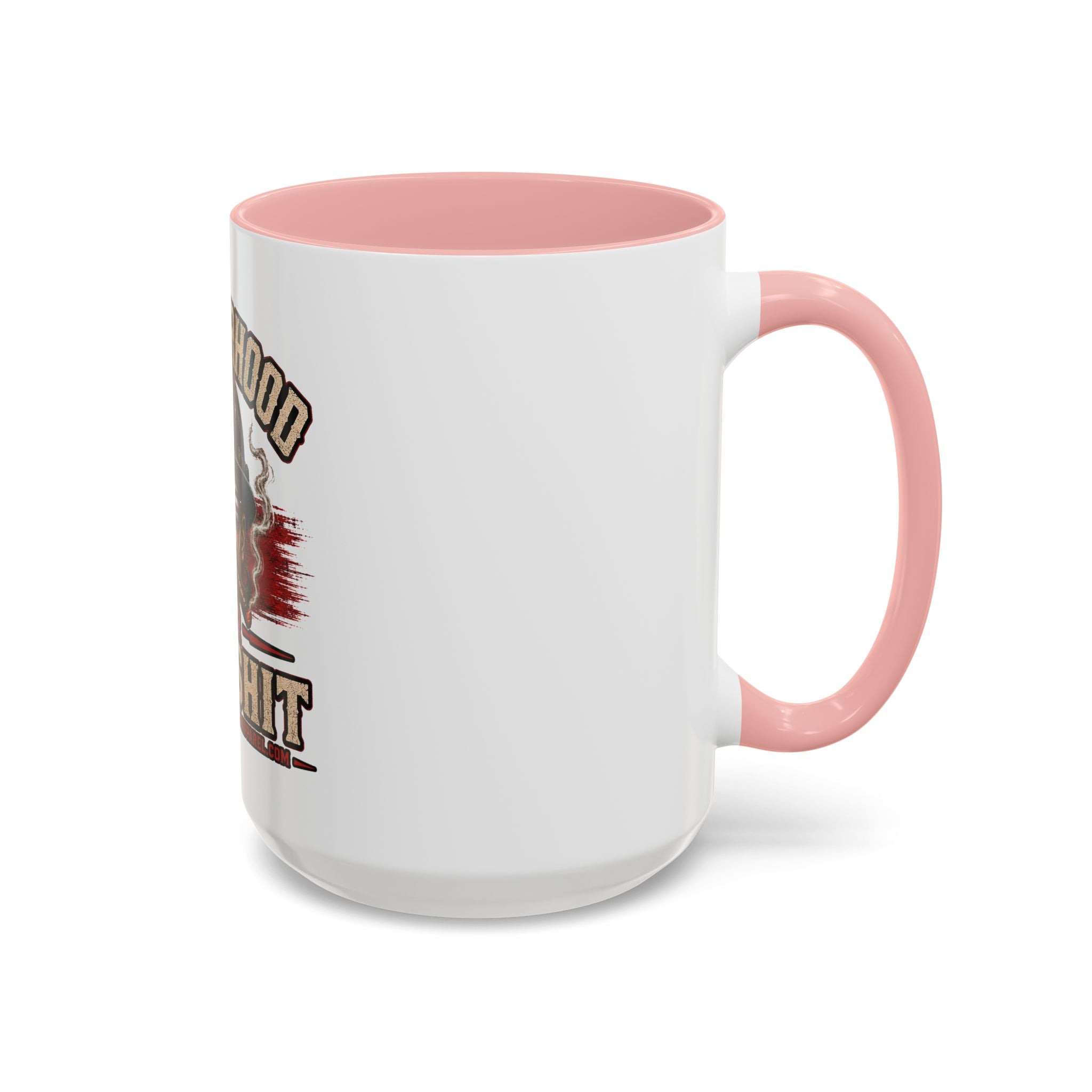 Brotherhood Over Bullshit Coffee Mug — Patriotic Firefighter Helmet Design