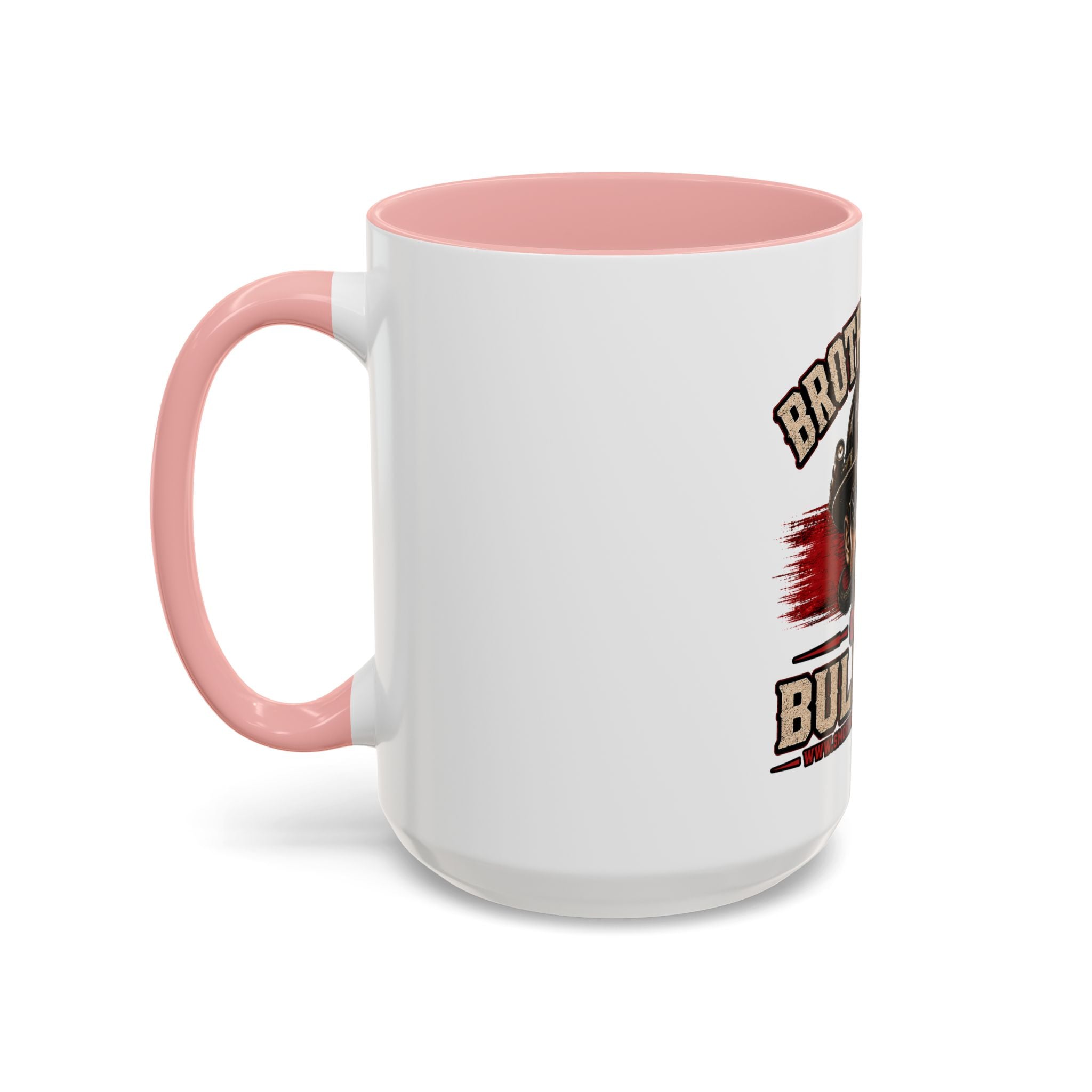 Brotherhood Over Bullshit Coffee Mug — Patriotic Firefighter Helmet Design