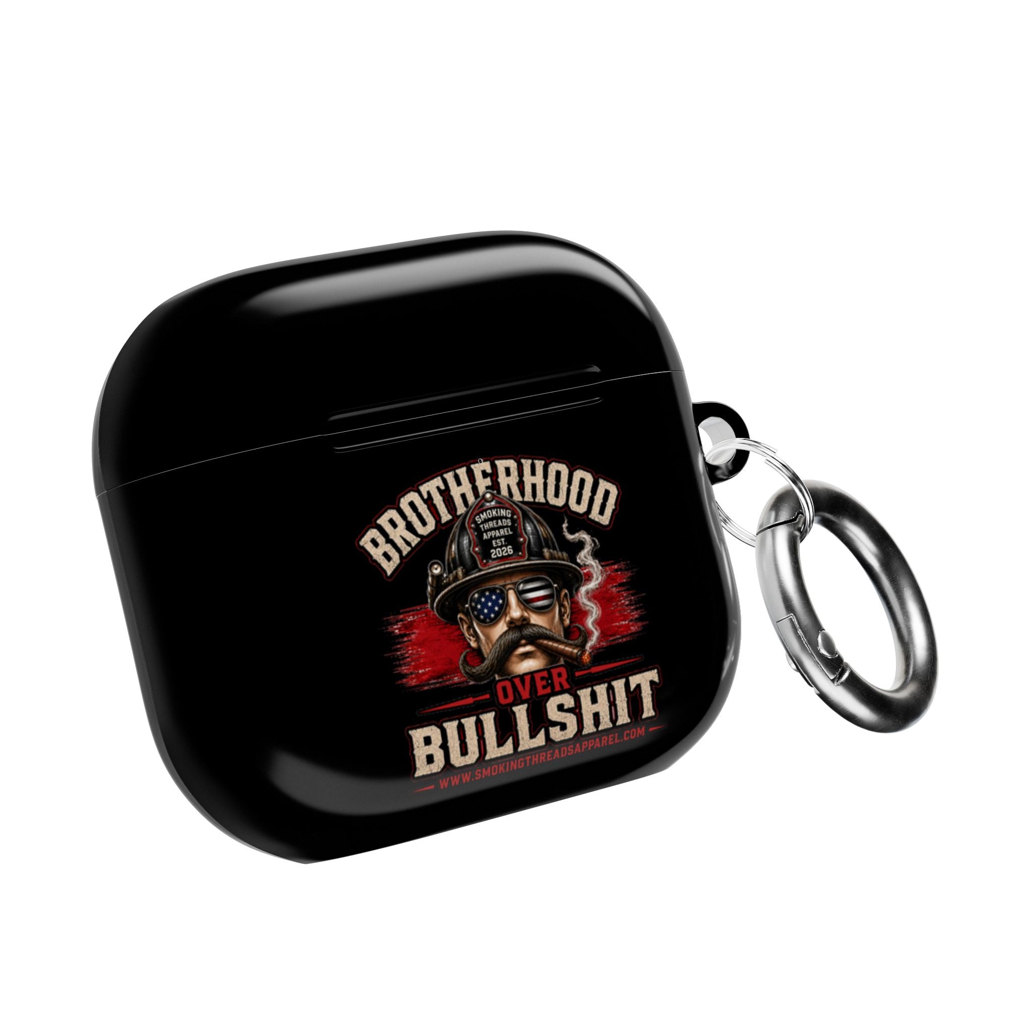 AirPod Case — "Brotherhood Over Bullshit" Graphic Protective Cover