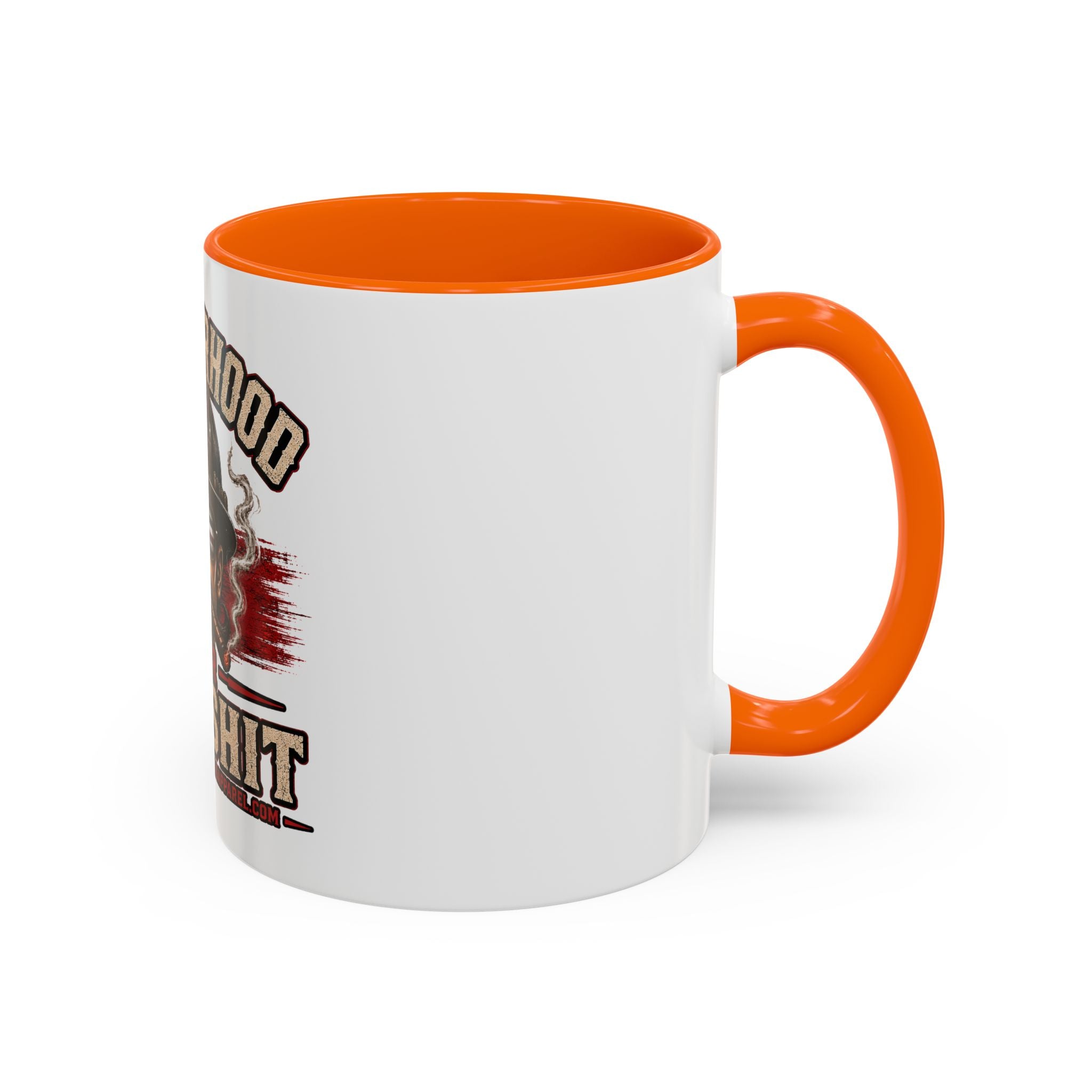 Brotherhood Over Bullshit Coffee Mug — Patriotic Firefighter Helmet Design