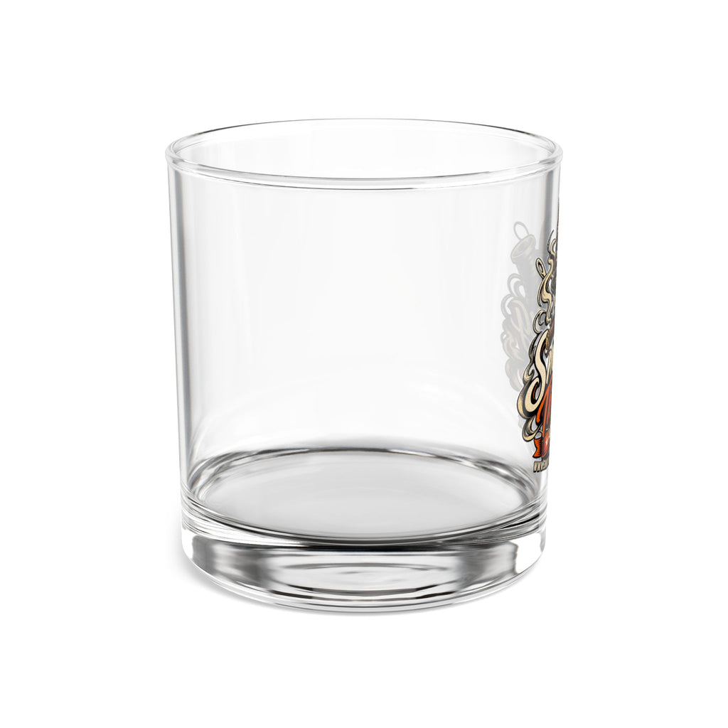 Smoking Threads Apparel Skull Logo Rocks Glass — 10 oz Whiskey Tumbler
