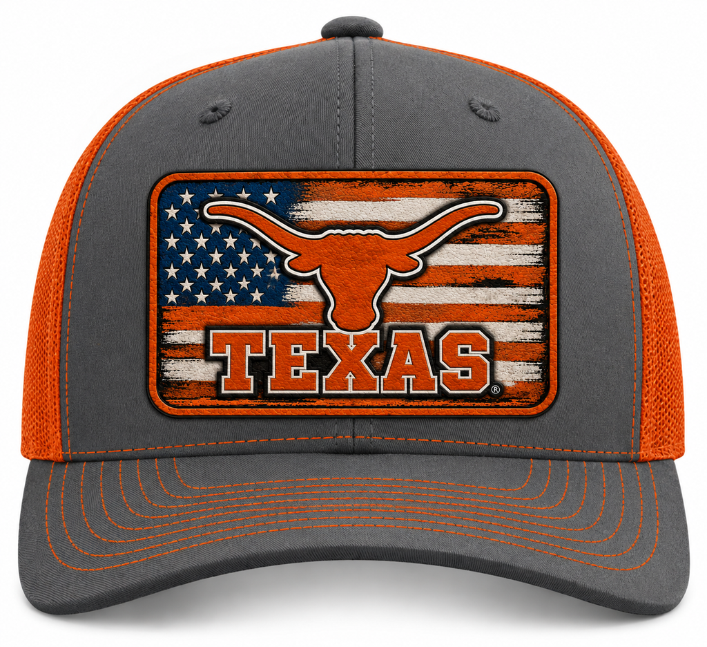 CUSTOM COLLEGE FOOTBALL LEATHER PATCH HATS